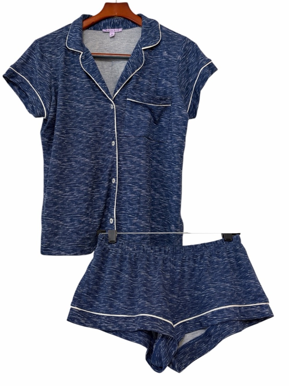 Hale Bob Heathered Two Piece Pj Set
